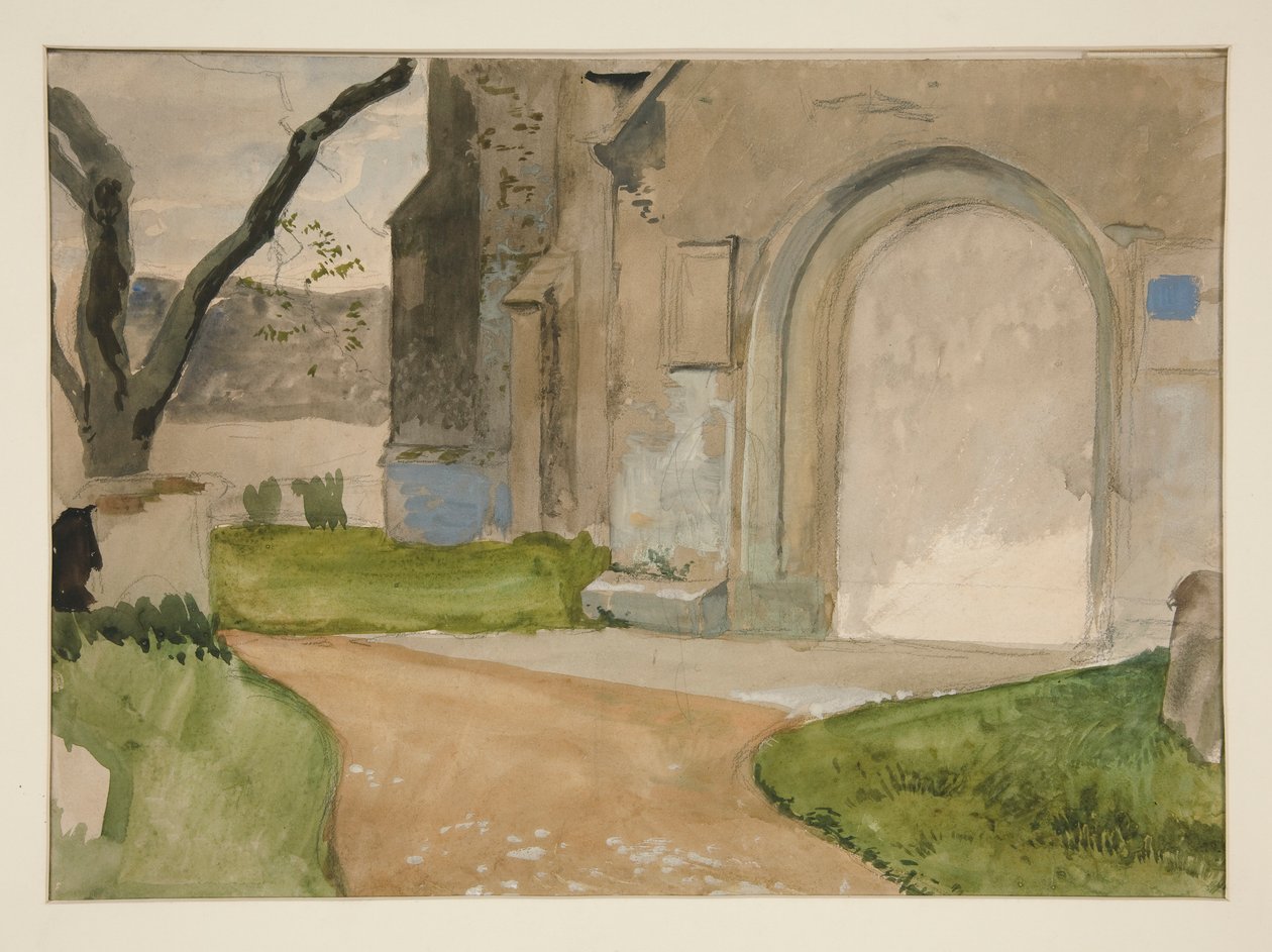 Studium architektoniczne autorstwa Edwin Austin Abbey