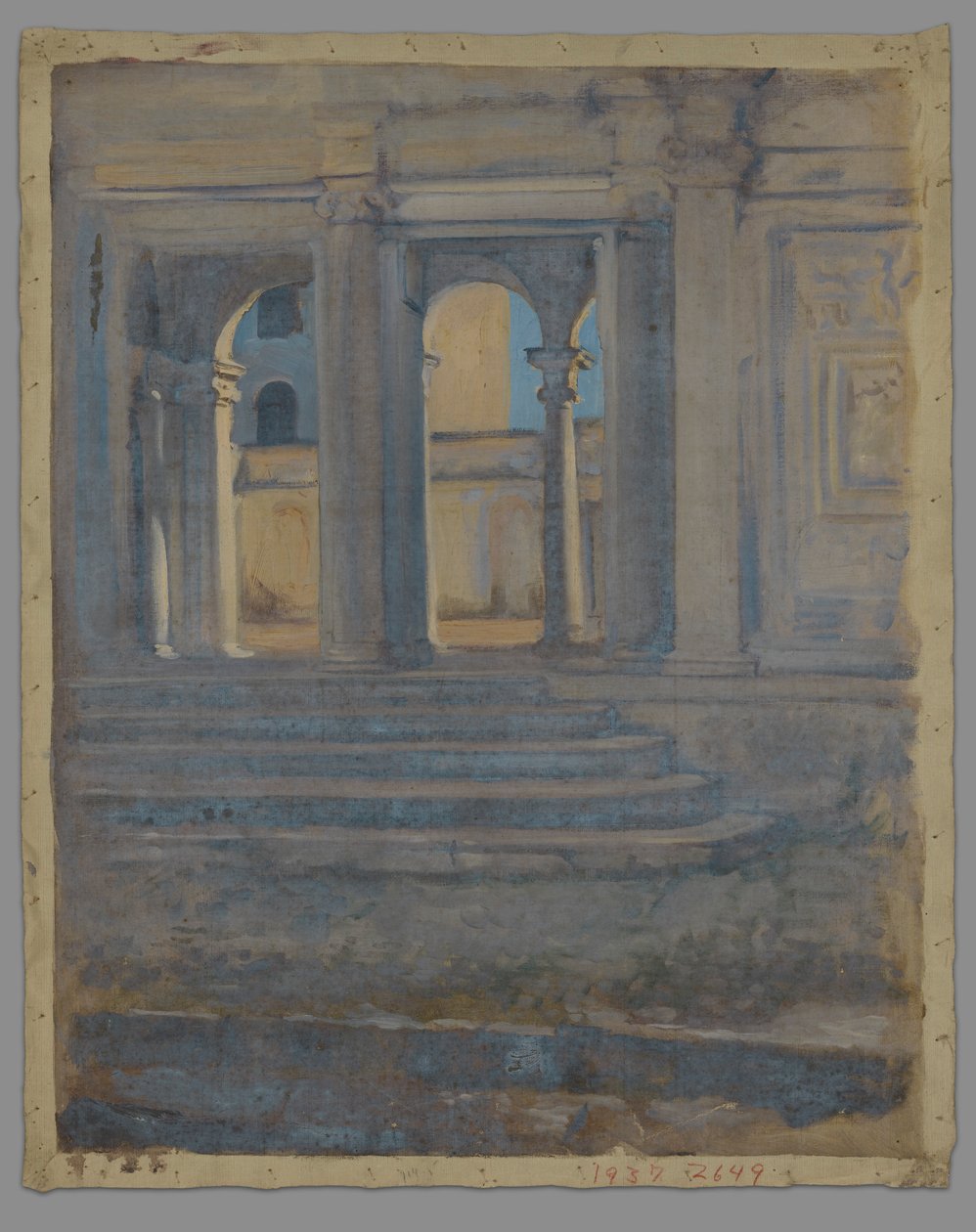 Studium architektoniczne autorstwa Edwin Austin Abbey