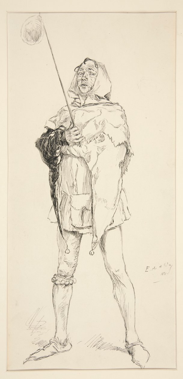 Błazen: autorstwa Edwin Austin Abbey