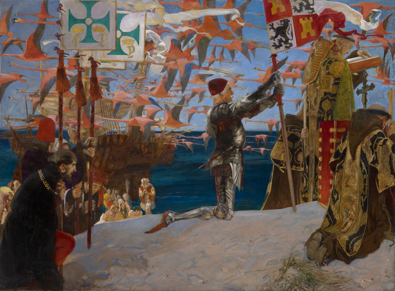 Kolumb w Nowym Świecie autorstwa Edwin Austin Abbey