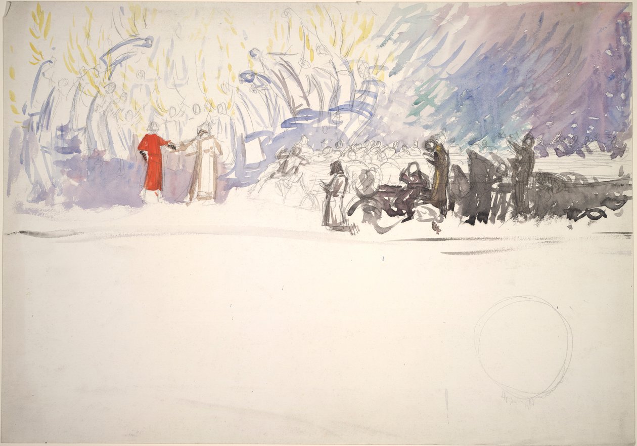 Studium składu dla autorstwa Edwin Austin Abbey