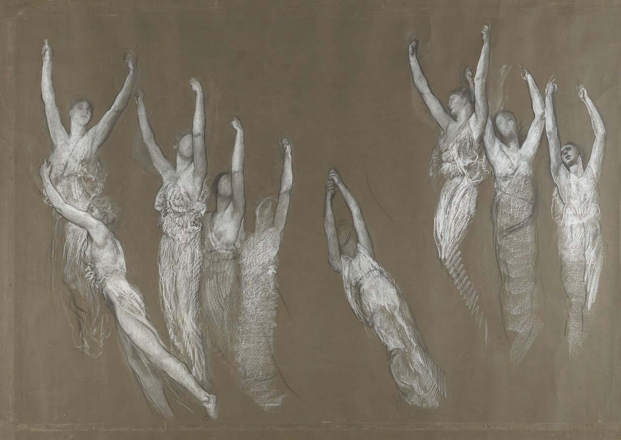 Studium kompozycyjne dla autorstwa Edwin Austin Abbey