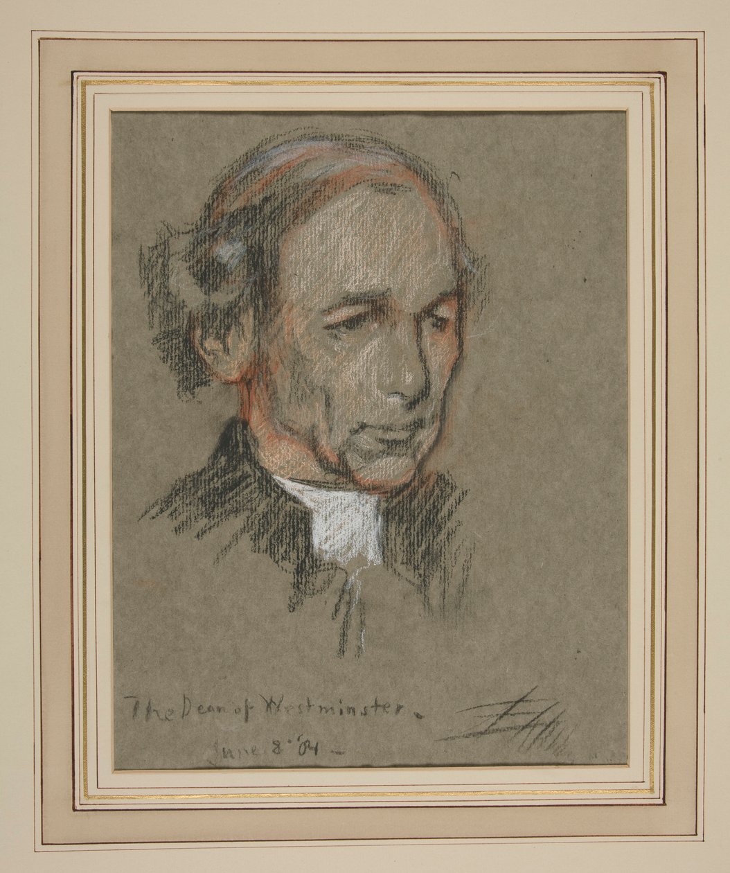 Koronacja Edwarda VII Portret: Joseph Armitage Robinson, kanonik autorstwa Edwin Austin Abbey