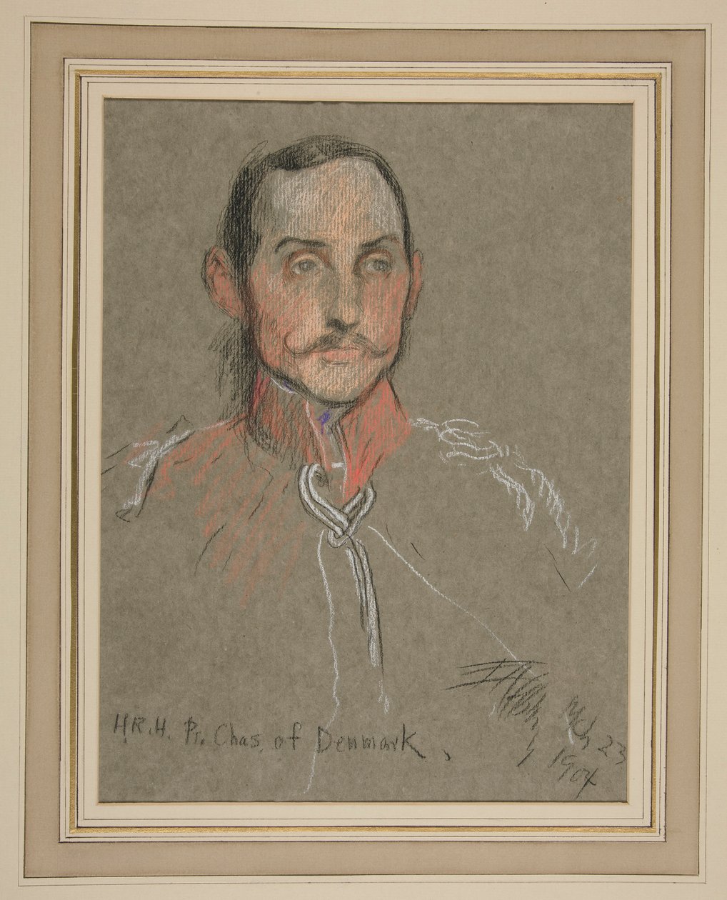 Koronacja Edwarda VII Portret: Książę Karol duński autorstwa Edwin Austin Abbey