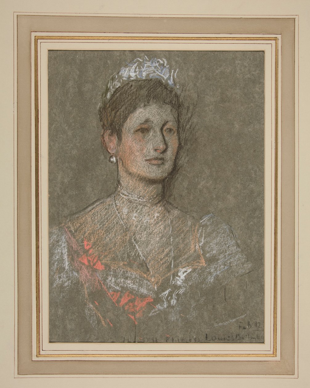 Koronacja Edwarda VII Portret: Księżniczka Ludwika Battenberg autorstwa Edwin Austin Abbey