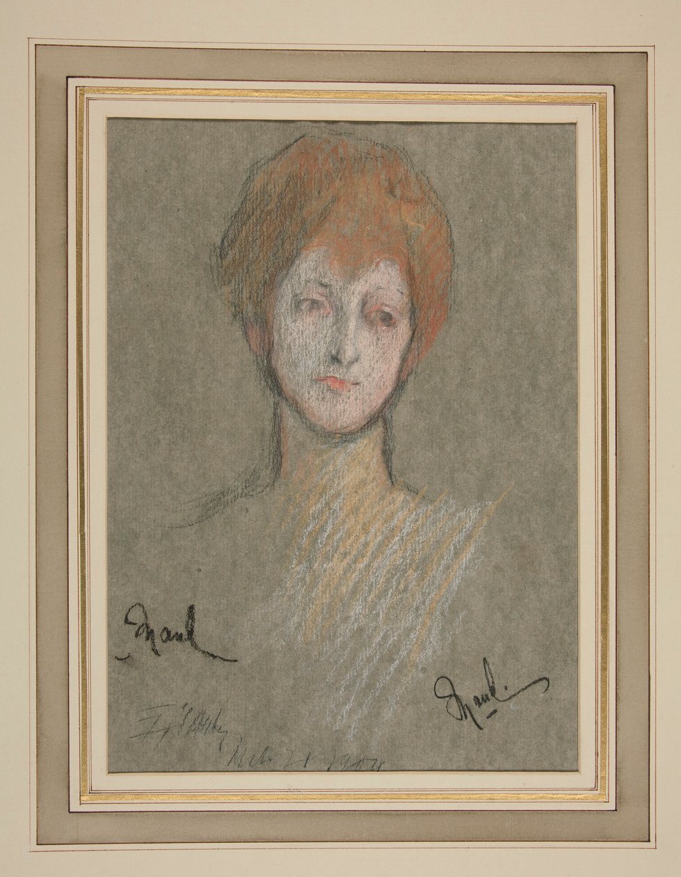 Koronacja Edwarda VII Portret: Księżniczka Maud z Wielkiej Brytanii autorstwa Edwin Austin Abbey