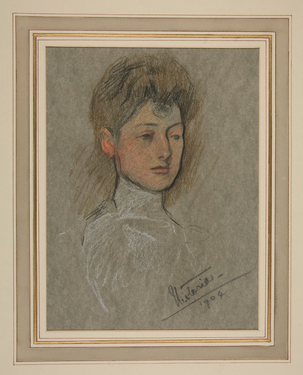 Koronacja Edwarda VII Portret: Księżniczka Wiktoria Aleksandra Olga Mary autorstwa Edwin Austin Abbey