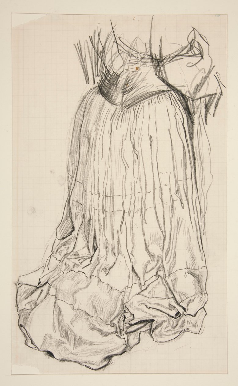 Studium draperii dla autorstwa Edwin Austin Abbey