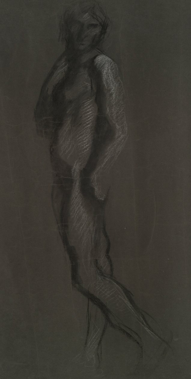 Wczesne studium postaci autorstwa Edwin Austin Abbey