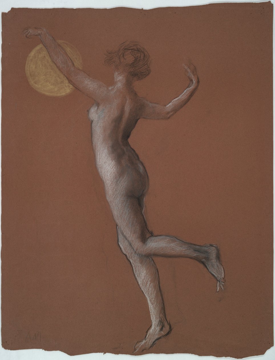 Wczesne studium postaci autorstwa Edwin Austin Abbey
