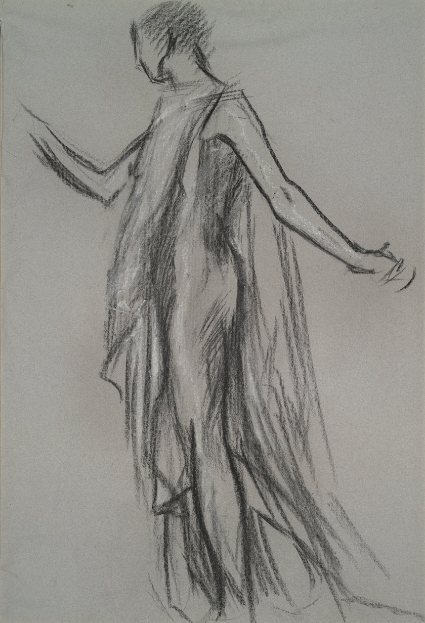 Wczesne studium postaci autorstwa Edwin Austin Abbey