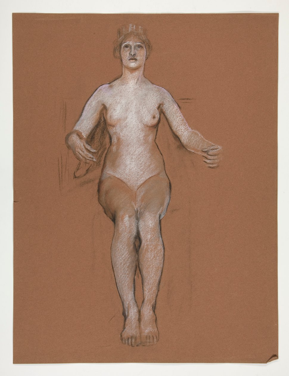 Wczesne studium postaci Geniusza Stanu, in autorstwa Edwin Austin Abbey