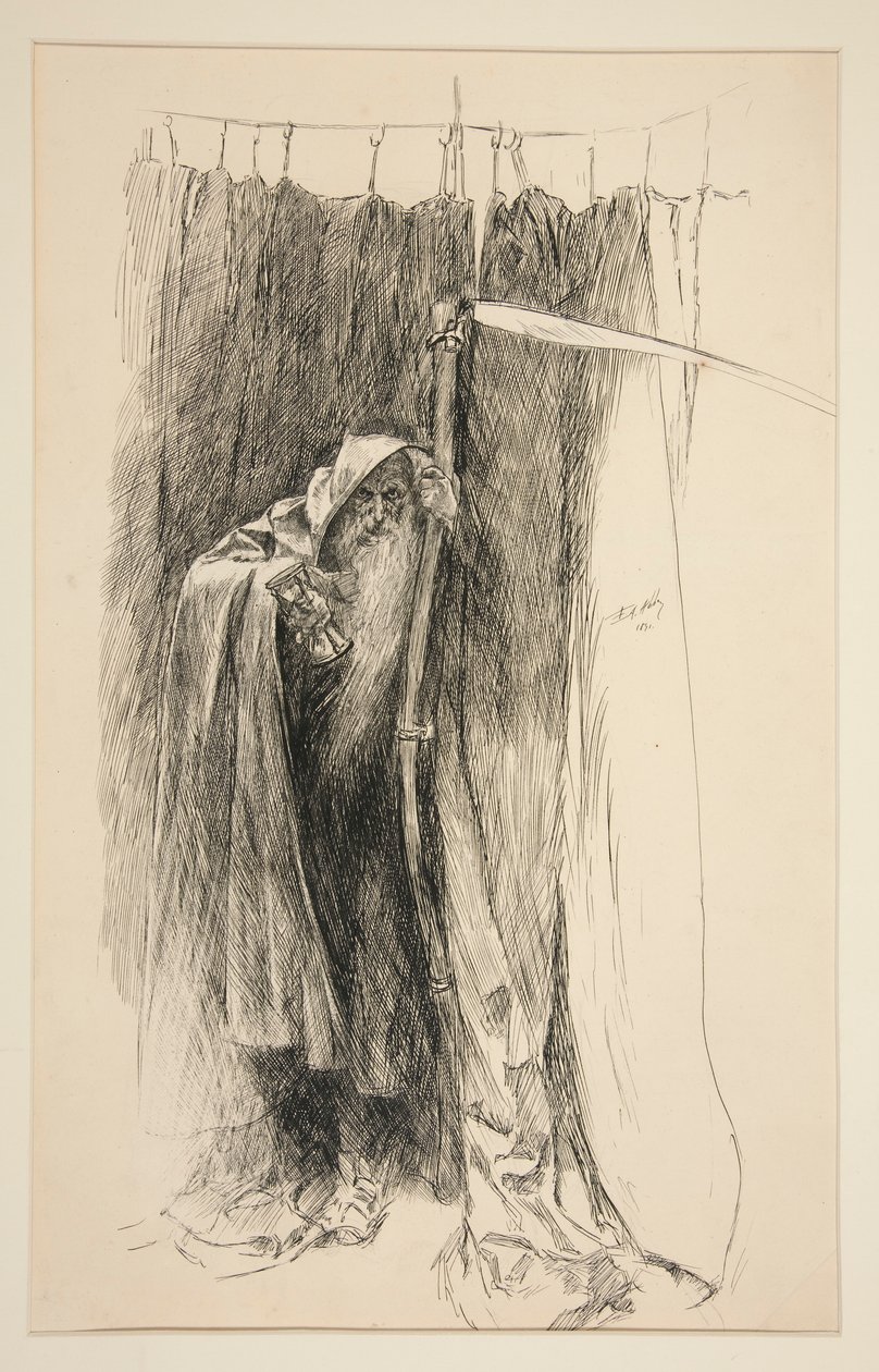 Wejdź w czas jako chór - Akt IV, Scena I, Zima autorstwa Edwin Austin Abbey