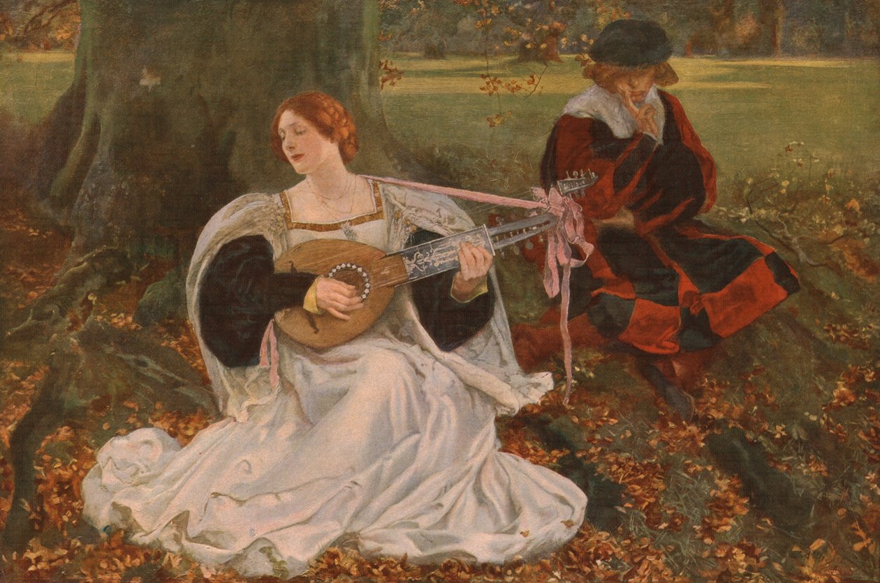 Fair jest moją miłością, ok. 1900, ok. 1930. autorstwa Edwin Austin Abbey