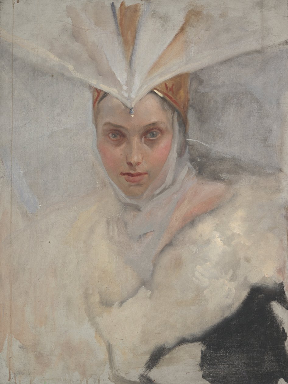Badanie figury autorstwa Edwin Austin Abbey