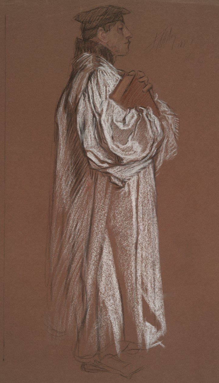 Figurka do procesu Katarzyny autorstwa Edwin Austin Abbey