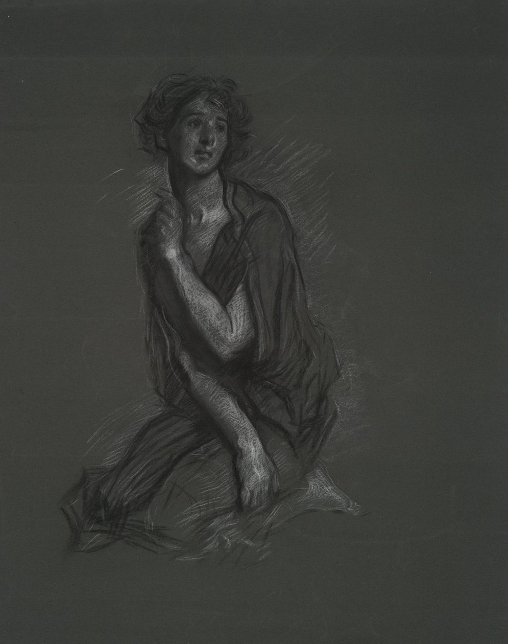 Studium postaci autorstwa Edwin Austin Abbey
