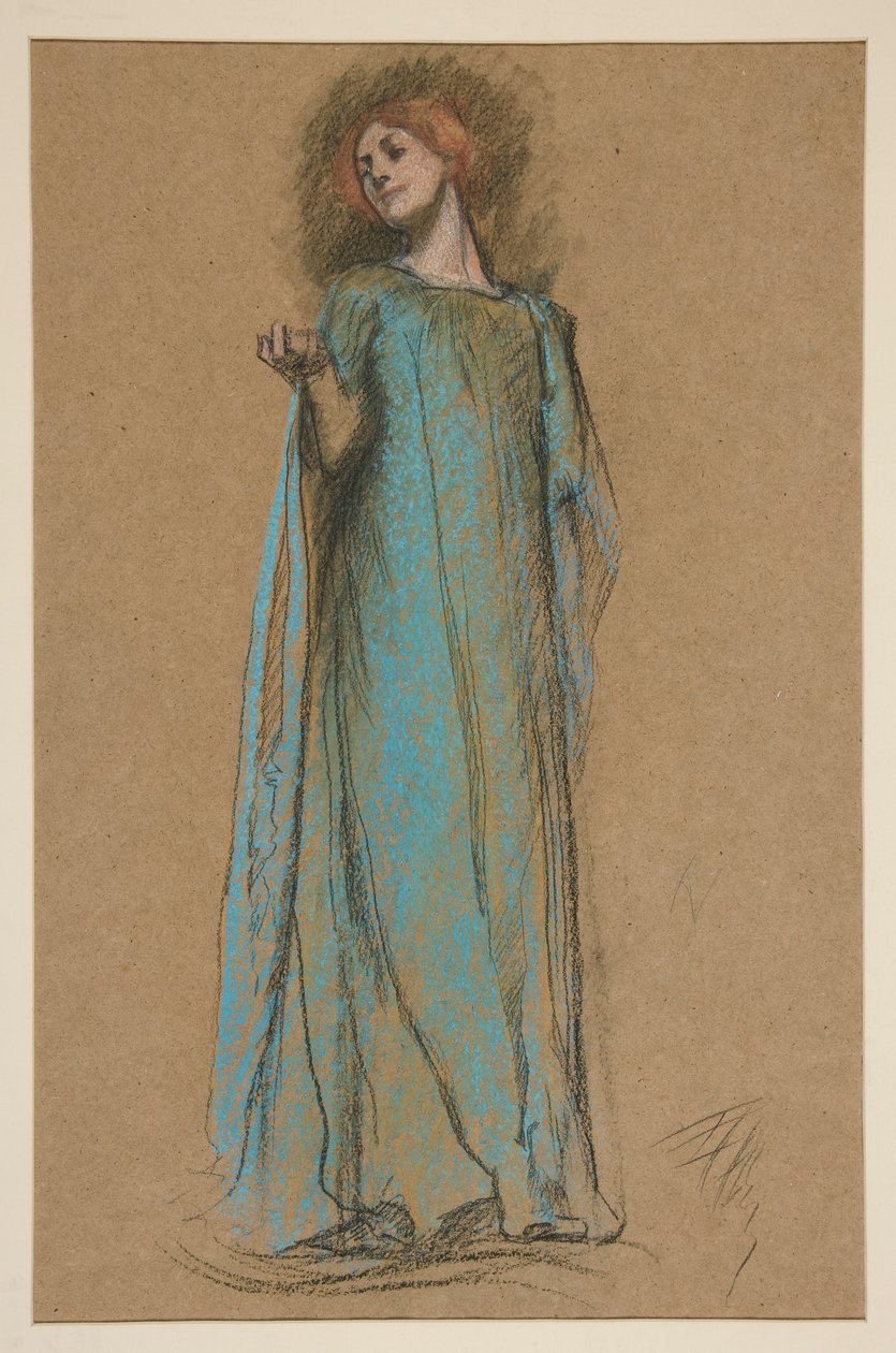Studium postaci dla autorstwa Edwin Austin Abbey