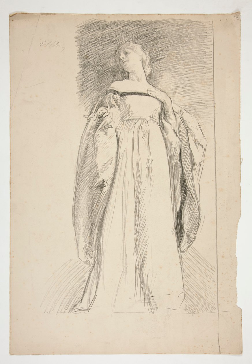 Studium postaci dla autorstwa Edwin Austin Abbey