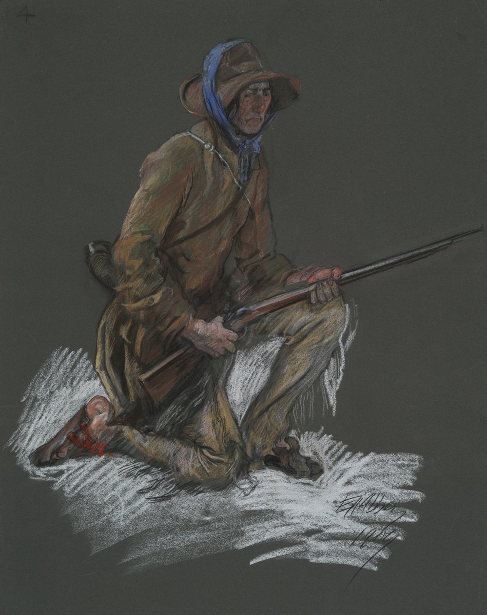 Studium postaci dla autorstwa Edwin Austin Abbey