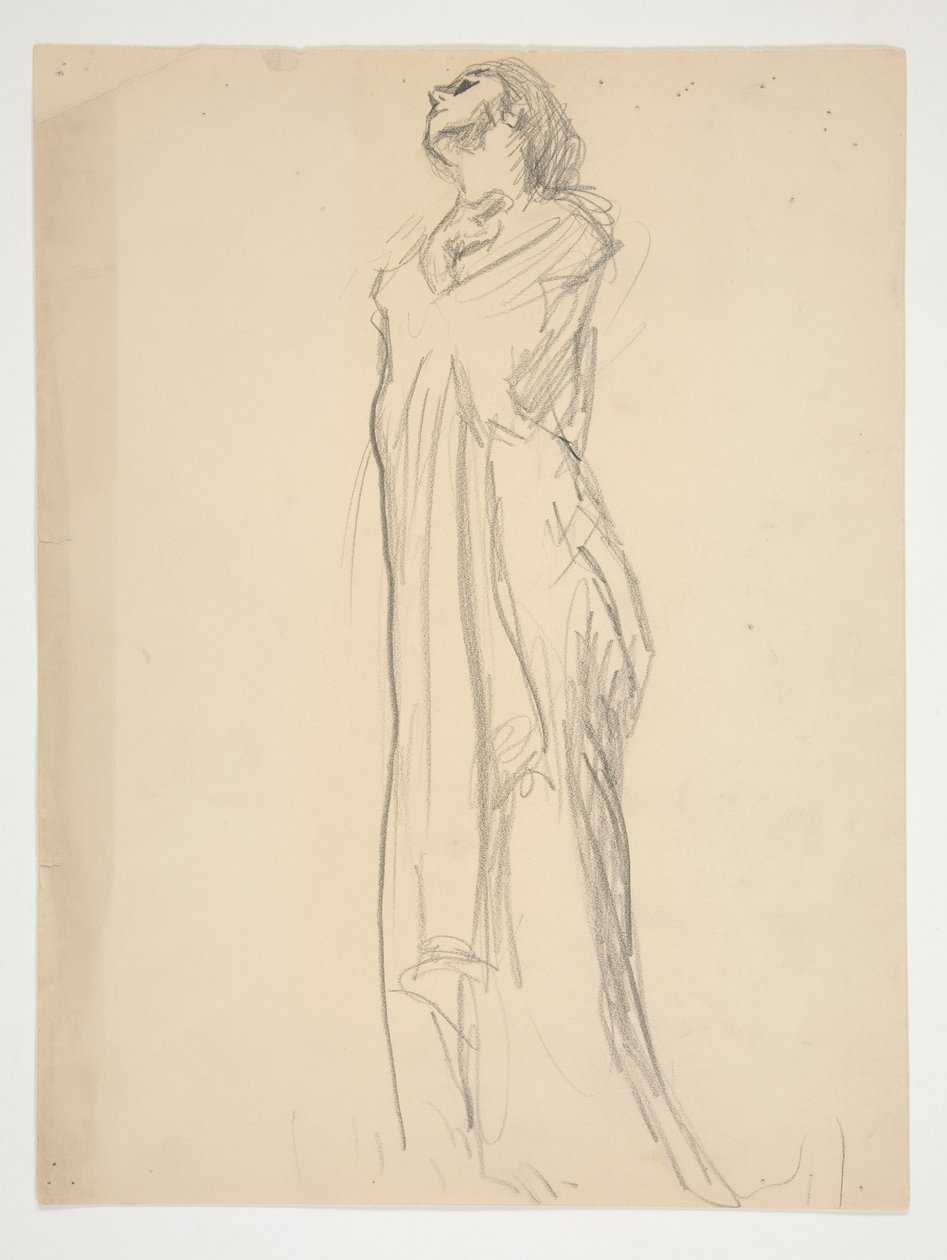 Studium postaci dla autorstwa Edwin Austin Abbey