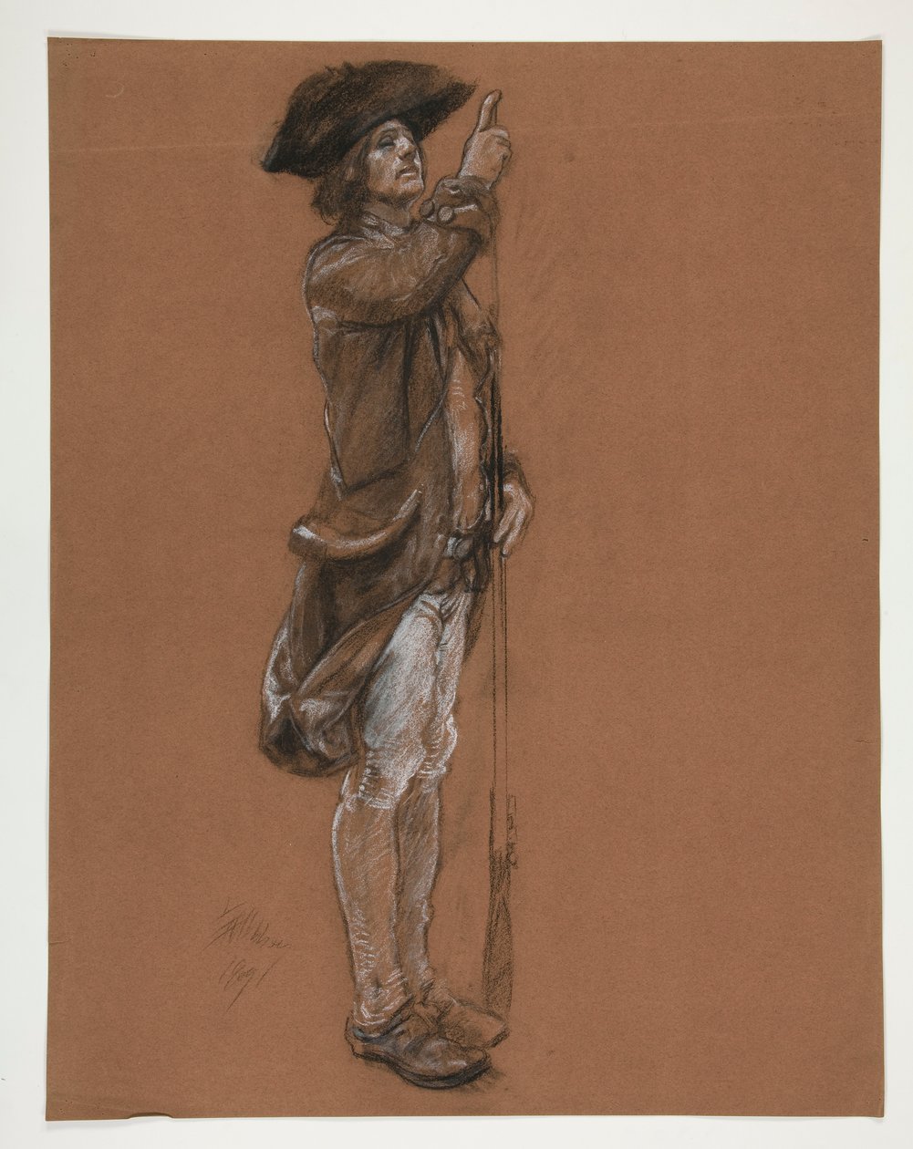 Studium postaci dla autorstwa Edwin Austin Abbey