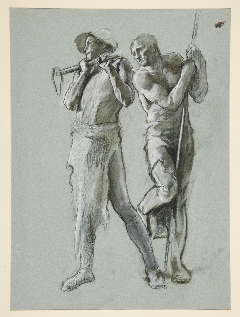 Studium postaci dla autorstwa Edwin Austin Abbey