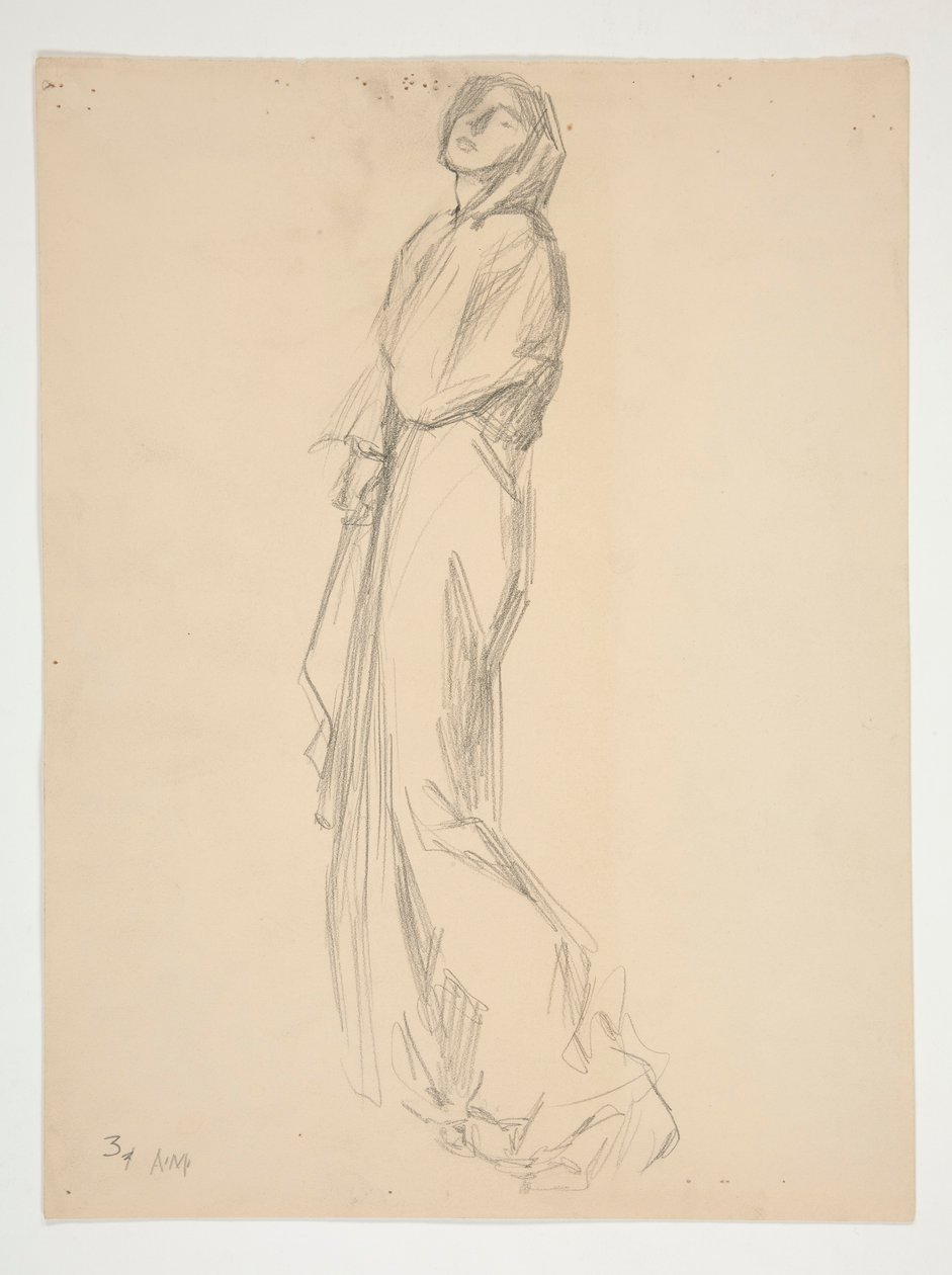 Studium postaci dla autorstwa Edwin Austin Abbey