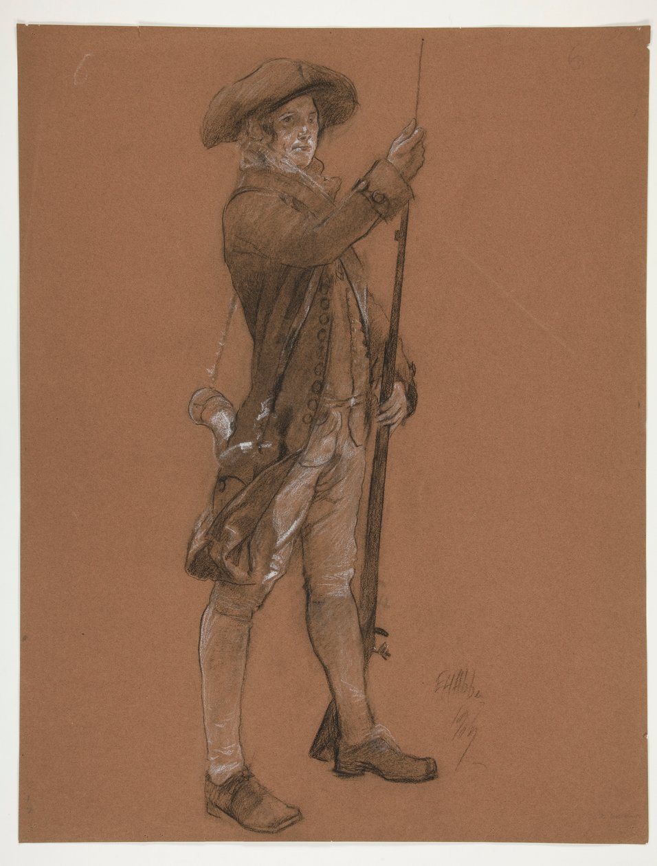 Studium postaci dla autorstwa Edwin Austin Abbey