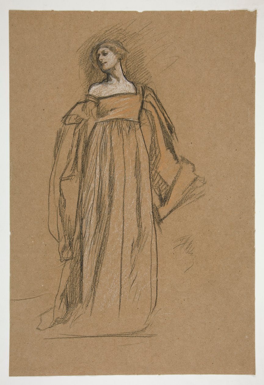Studium postaci dla autorstwa Edwin Austin Abbey