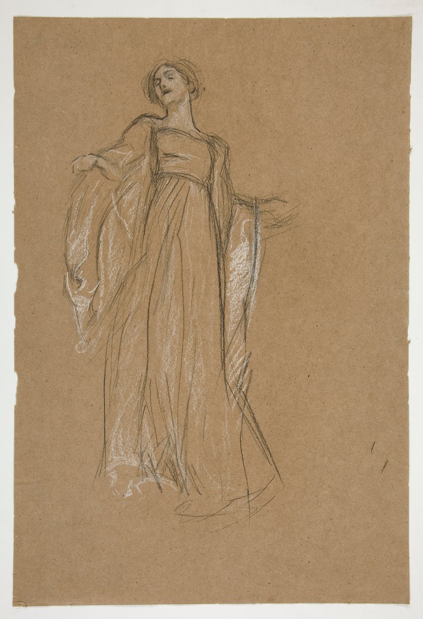 Studium postaci dla autorstwa Edwin Austin Abbey