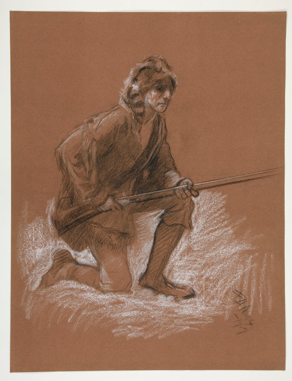 Studium postaci dla autorstwa Edwin Austin Abbey
