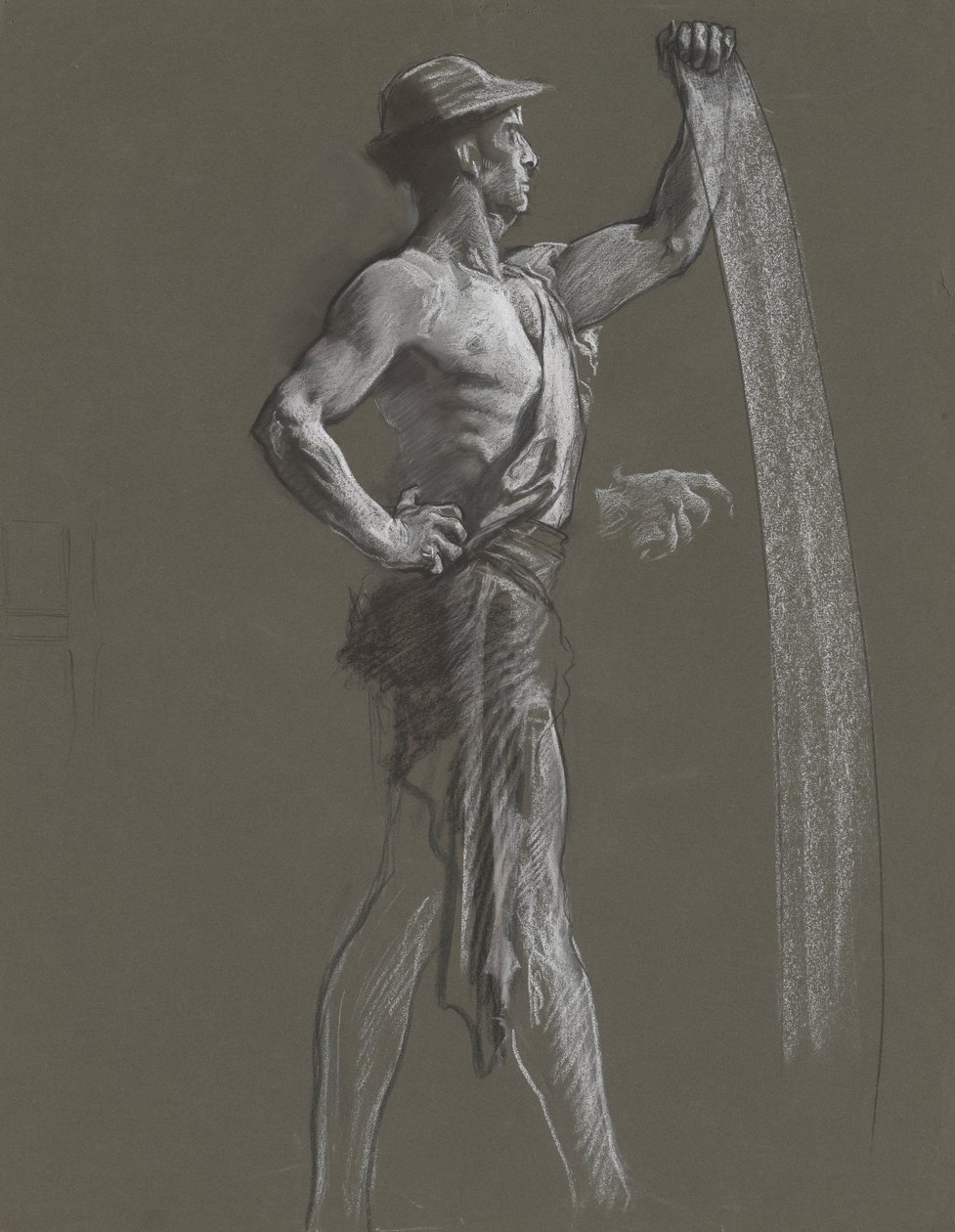 Studium postaci dla autorstwa Edwin Austin Abbey