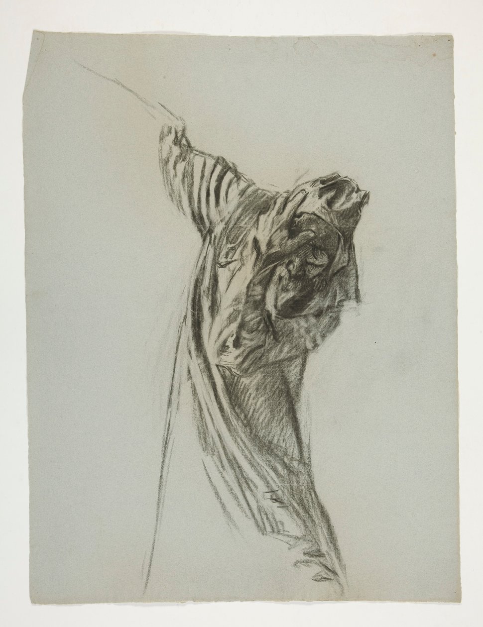 Studium postaci dla króla Artura autorstwa Edwin Austin Abbey
