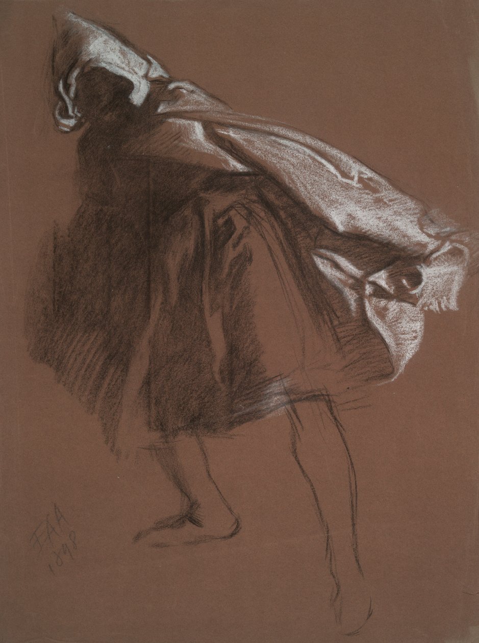 Studium postaci dla Otello autorstwa Edwin Austin Abbey