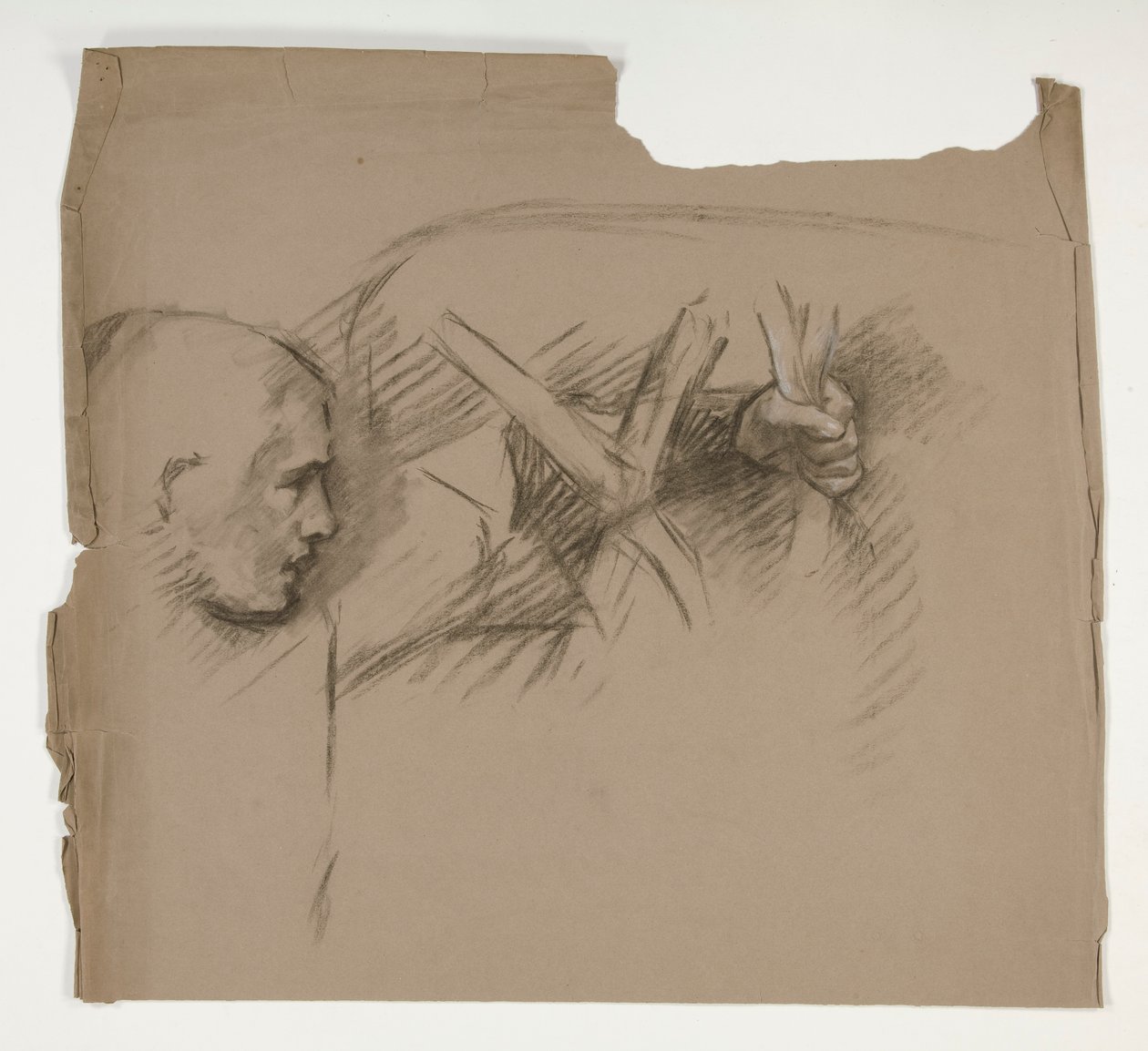 Studium postaci do Siedmiu Grzechów Głównych z Poszukiwania Świętego Graala (seria 15 obrazów dla Biblioteki Publicznej w Bostonie, ukończona w 1901) autorstwa Edwin Austin Abbey