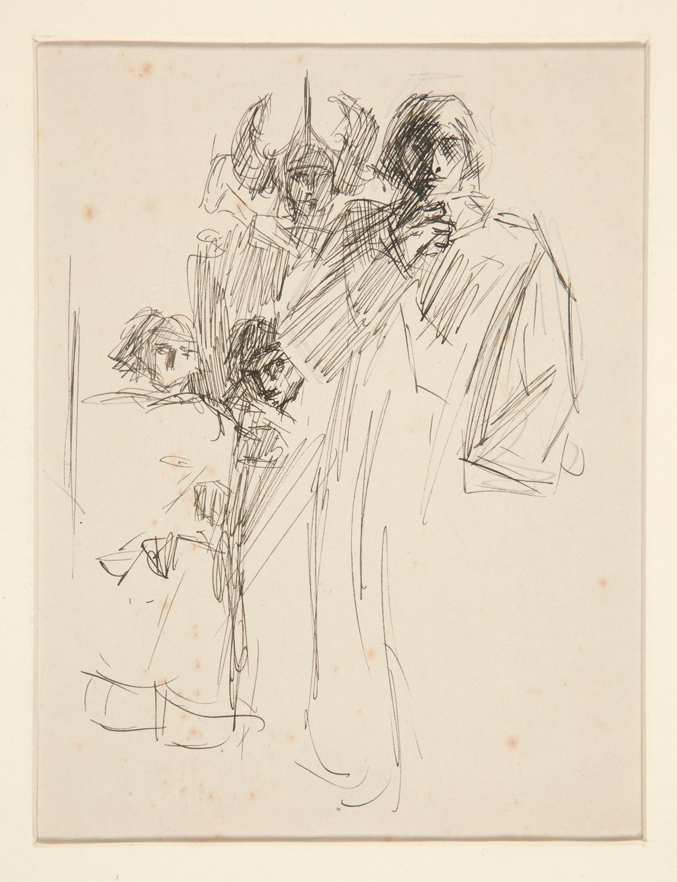 Galahad at Castle, studium do The Quest of the Holy Graal (seria piętnastu obrazów dla Biblioteki Publicznej w Bostonie, ukończona w 1901) autorstwa Edwin Austin Abbey