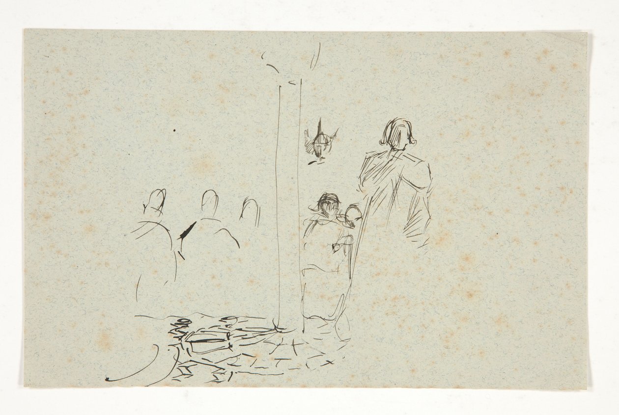 Galahad na zamku, studium do The Quest of the Holy Graal (seria piętnastu obrazów dla Biblioteki Publicznej w Bostonie, ukończona w 1901) autorstwa Edwin Austin Abbey