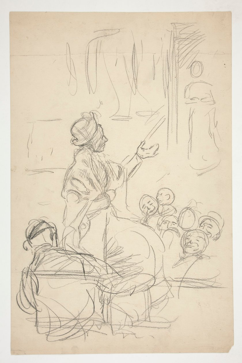 Grupa figur - (niezidentyfikowana ilustracja) ( autorstwa Edwin Austin Abbey