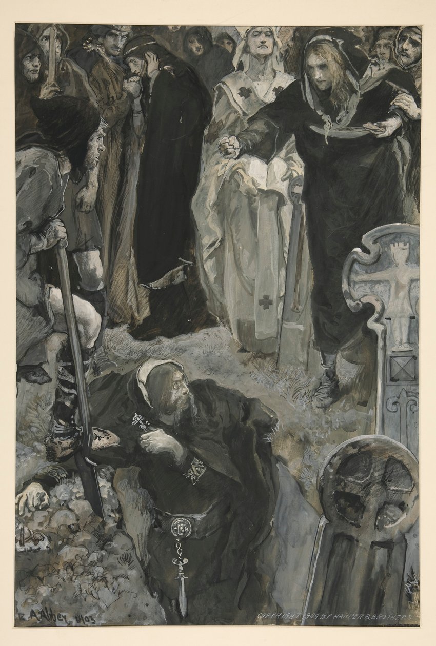 Mała wioska: autorstwa Edwin Austin Abbey