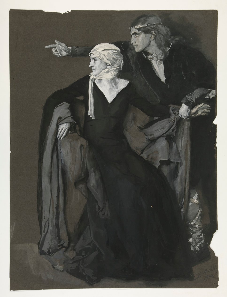 Mała wioska: autorstwa Edwin Austin Abbey
