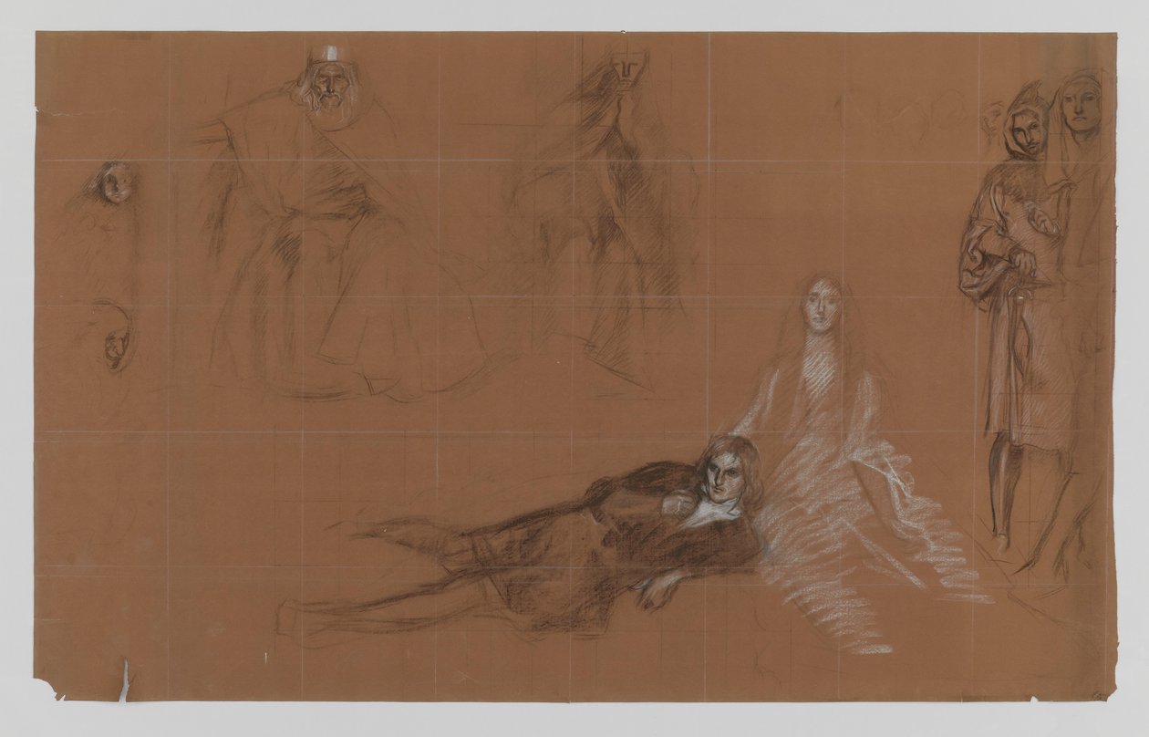 Hamlet - bajki do malarstwa. Akt II, scena 2 autorstwa Edwin Austin Abbey