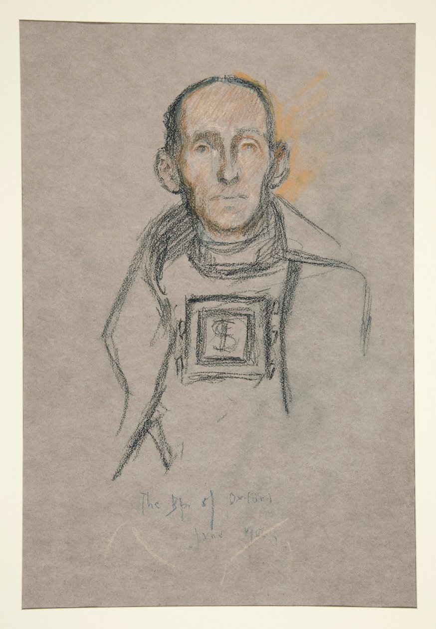 Głowa i ramiona, portret koronacyjny Edwarda VII autorstwa Edwin Austin Abbey