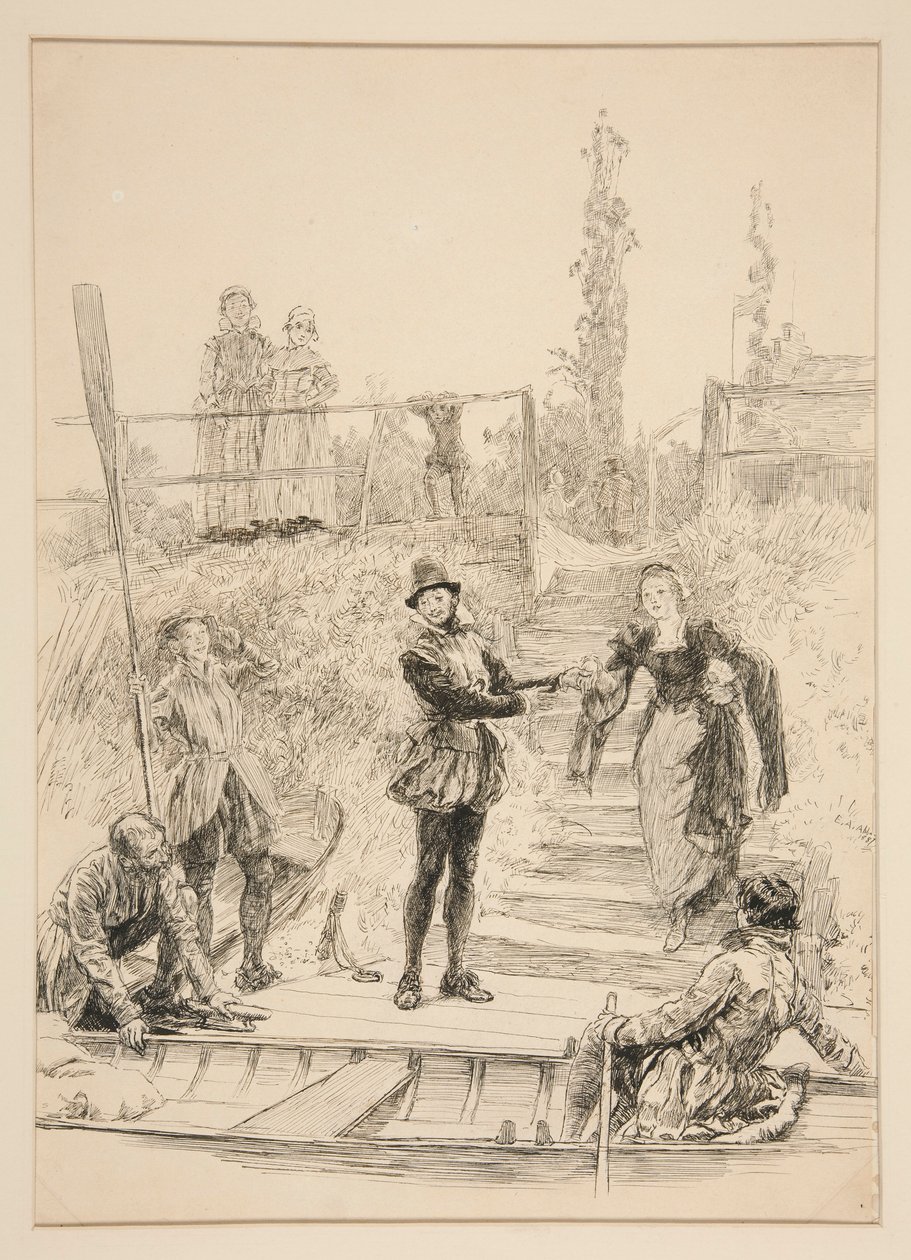 Ilustracja do autorstwa Edwin Austin Abbey