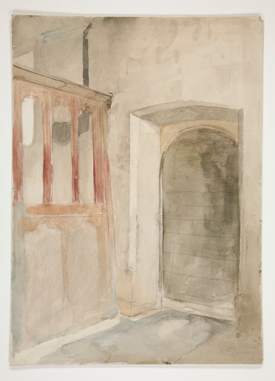 Studium wewnętrzne autorstwa Edwin Austin Abbey