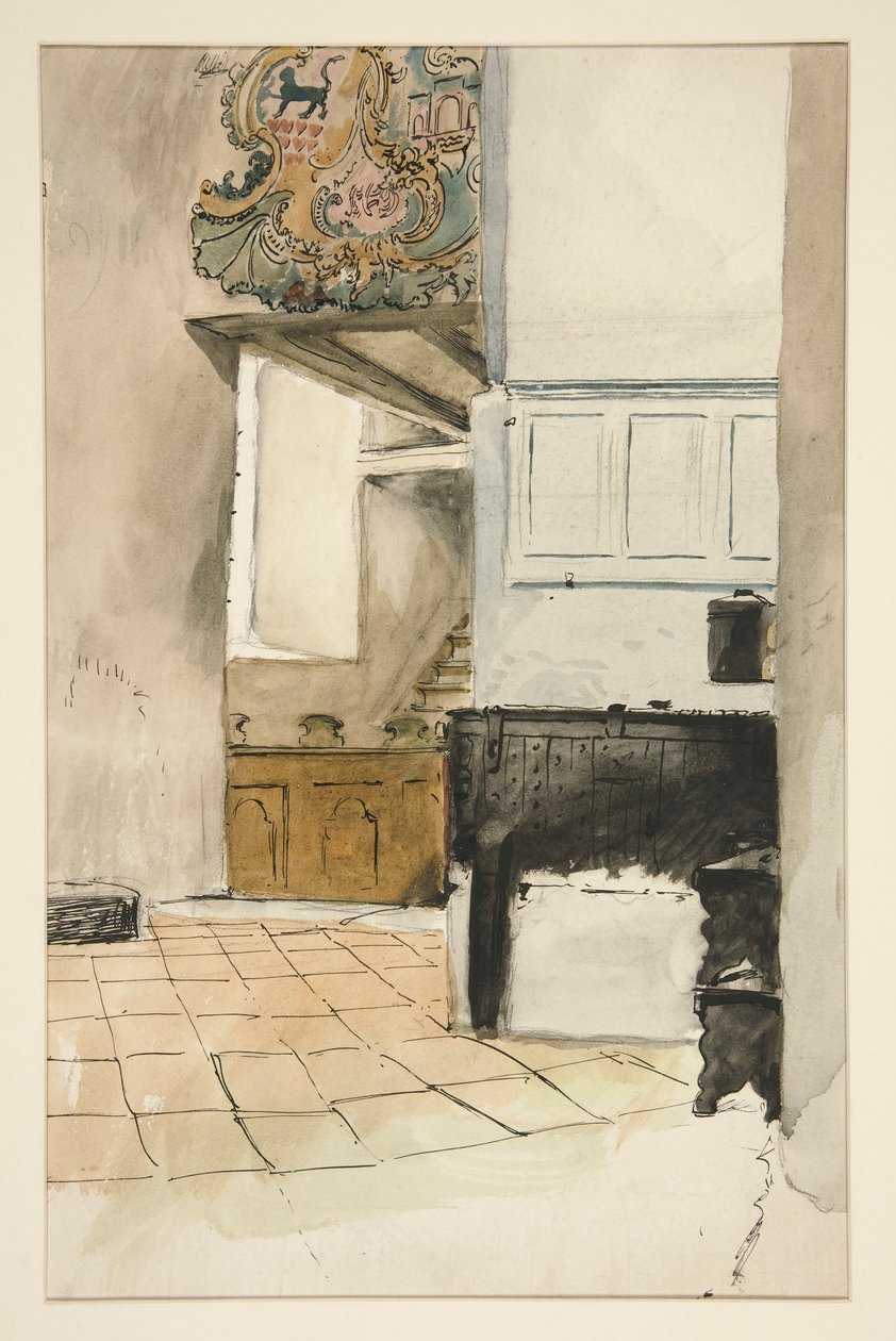 Studium wewnętrzne autorstwa Edwin Austin Abbey