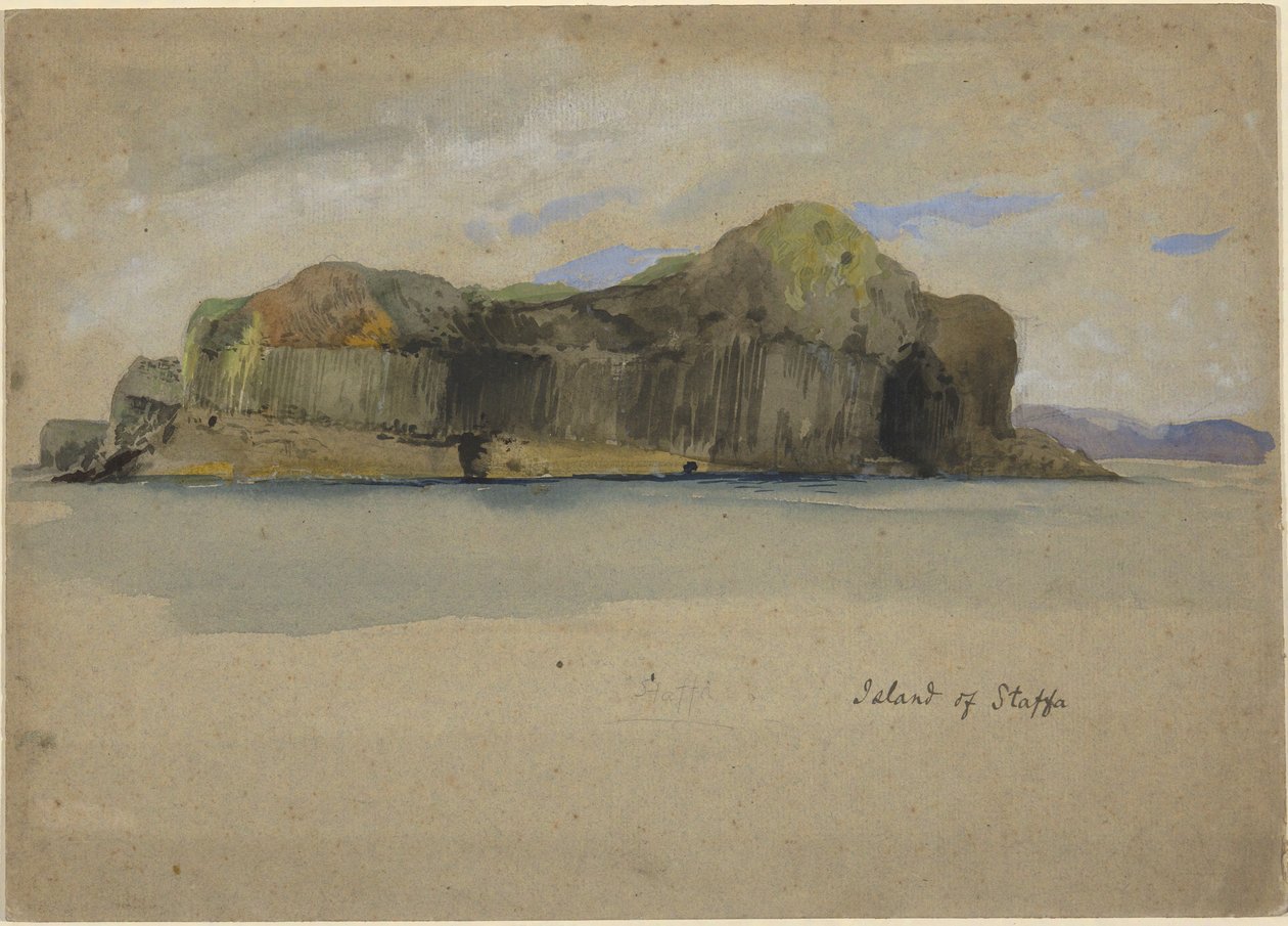 Wyspa Staffa autorstwa Edwin Austin Abbey