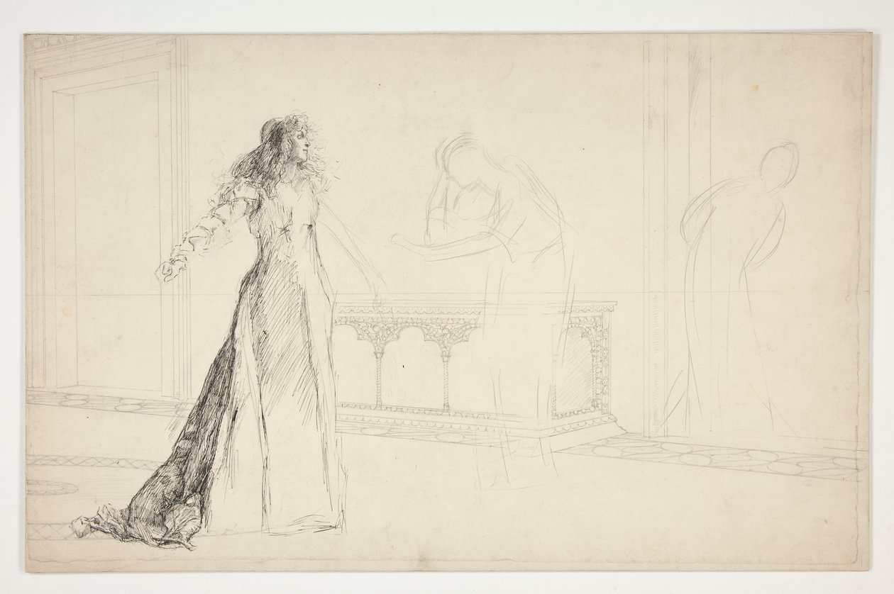 Julia w przedpokoju, od Romea i Julii autorstwa Edwin Austin Abbey