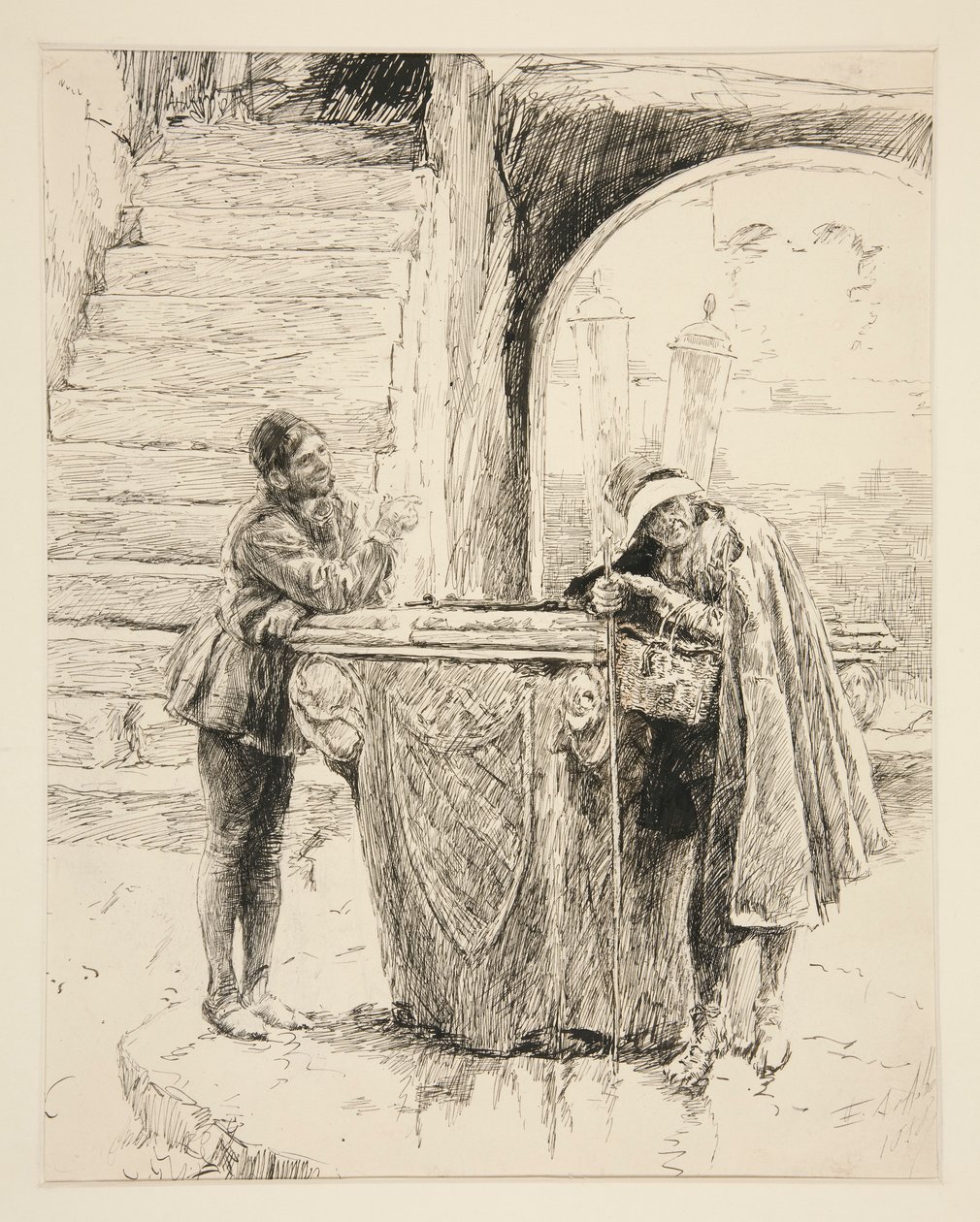Lotto: autorstwa Edwin Austin Abbey