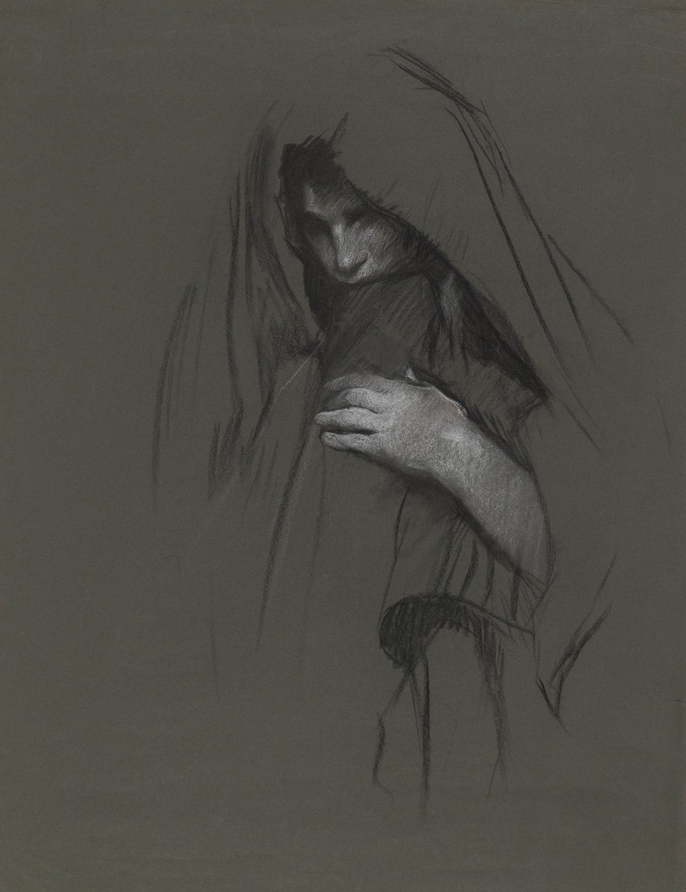 Maria, żona Kleofasa, studium dla Trzech Marii autorstwa Edwin Austin Abbey